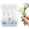 thumbnail image 3 of Self Watering Plant Pot Self Watering Planter with Visible Reservoir Square Planter Pot Double Layer Flowerpot for Indoor Plants (Rectangle S), 3 of 10