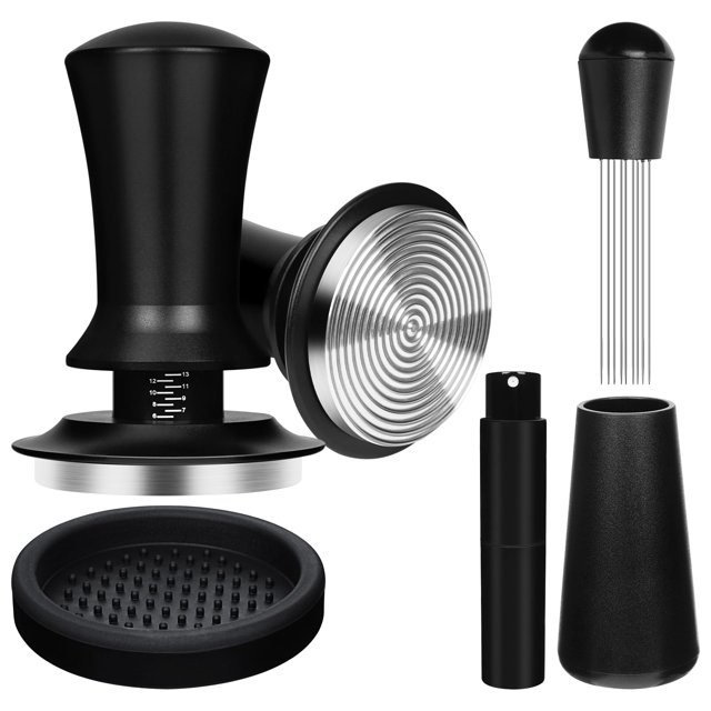 Set de tamper Espresso Y-Step de 51 mm con 13,6 kg con resorte