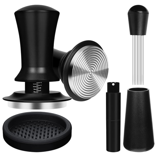 Set de tamper Espresso Y-Step de 51 mm con 13,6 kg con resorte