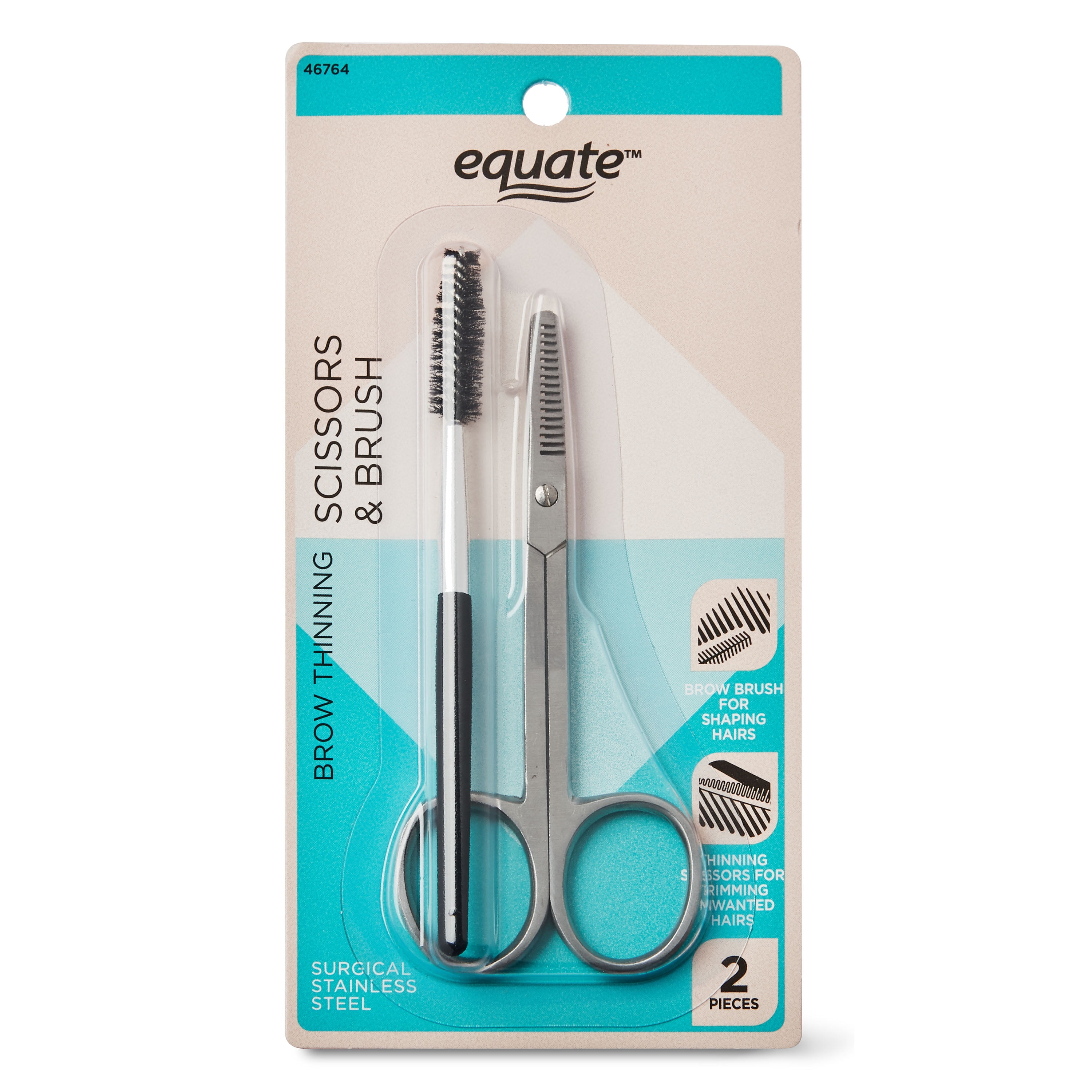 Equate Brow Thinning Scissors & Brush