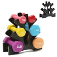 thumbnail image 3 of Dumbbell Storage Rack Weight Lifting Stand Bracket for Home Gym Black, 3 of 7