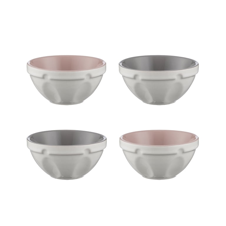 Mason Cash Mini Prep Bowls – Set Of 4 Stoneware Bowls, 3.9" Diameter, Oven & Dishwasher Safe