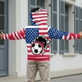 thumbnail image 6 of Chaqlin Art American Flag Soccer Ball Lightweight Zip Up Hoodie for Boys Girls Long S sleeve with Pockets Comfy Casual Fall Outerwear ​​Size 8-10​​, 6 of 6