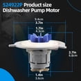 thumbnail image 3 of TAPDRA Dishwasher Pump Motor Rotor Assembly 524922P ABS Plastic Structure For DD60DAX DD60DCX Series, 3 of 10