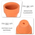 thumbnail image 3 of 20 macetas pequeñas de cerámica roja, macetas de terracota, macetas de cerámica de arcilla, 3 of 7