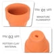 thumbnail image 3 of 20 macetas pequeñas de cerámica roja, macetas de terracota, macetas de cerámica de arcilla, 3 of 7