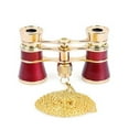 thumbnail image 1 of maytalsory Lunettes Rétro Opera Jumelles Optiques Lentille Théâtre Corps en Métal Télescope Délicat Multifonction Femmes Filles Cadeaux Chaîne Rouge, 1 of 9