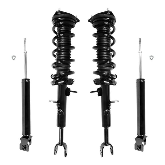 Unity Automotive Front & Rear Complete Strut Assembly Shock Kit Fits 2006-2007 Infiniti G35 Coupe, 4-11393-255210-001