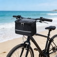 thumbnail image 6 of Large Capacity Waterproof Bicycle Front Bag Transparent Top Phone Mount,Easy Installation Cycling Organizer,Bike Accessories with Phone Mount Fits Most Tricycle & Scooter., 6 of 6