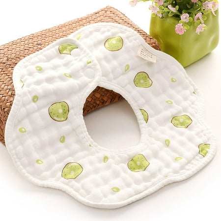 

Newborn Baby Cartoon Printing Cotton Soft 360 Degree Rotating Bibs Saliva Towel Fragarn