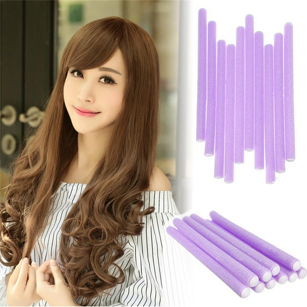 Hair Roll Curler Sticks The Same Color Soft Foam Hair Roller Plastic Hair Curler Curling Flexi Rods Bendy Hair Stick Styling Hair Roll Curler Sticks The Same Color Soft Foam Hair Roller Plastic Hair Curler Curling Flexi Rods Bendy Hair Stick Styling