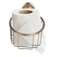 thumbnail image 3 of Soporte de papel de rollo de latón antiguo, accesorios de baño duraderos para toallas de baño Feliz Sencillez, 3 of 5