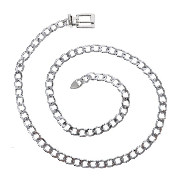 EeaseMX Cinturones punk para hombres y mujeres, correa para la cintura, cadena para pantalones vaqueros, cintura informal para mujer
