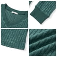 thumbnail image 5 of UVN Blouse for Women Fall V Neck Shirt Long Sleeve Pullover Sweatshirts Dressy Casual Ladies Tops, 5 of 8