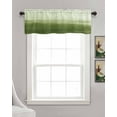 thumbnail image 3 of Green Kitchen Valances for Windows Farmhouse Linen Window Valance Curtain for Living Room Window Treatment Ombre Modern Oil Painting Aesthetics Abstract Art Valance Rod Pocket Topper, 42 x 18 Inch, 3 of 6