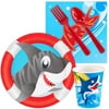 Shark Party Standard Kit (Serves 8) - Shark Week Party Supplies