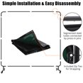 thumbnail image 2 of BeesClover Vinyl Welding Screen with Frame, Flame-Resistant PVC Welding Curtain with Lockable Swivel Wheels, Transparent Welding Screen Panel for Welding Safety, 2 of 8