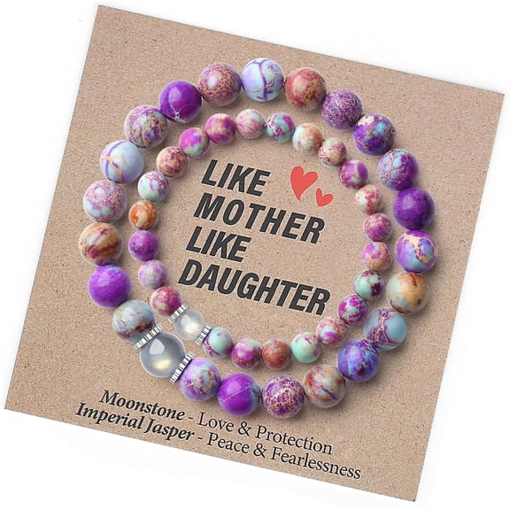 Women's Natural Gemstone Bracelet, Holiday Gift for Daughter Mum Sister Niece Aunt Wife Girlfriend Grandma