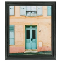 ArtToFrames 8x12" Black Picture Frame, Black Wood Poster Frame, with Regular Glass and Foam Backing 3/16 inch (FBPL-4083)