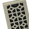 thumbnail image 2 of 4in x 10in Templar Style Satin Nickel Metal Heating and Cooling Air Floor Register (5 PACK) - Overall 5 1/4" x 11 1/4", 2 of 2