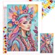 thumbnail image 1 of Kit Con Cuentas Cuadradas 5D DIY para Niña Del Arte Artesanal 45x65cm, 1 of 9