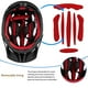 thumbnail image 5 of Casco de bicicleta Toystoory negro rojo de 22 orificios L, 5 of 6