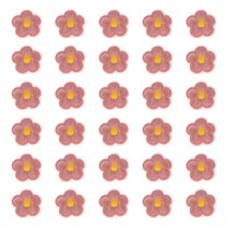 Uxcell Flower Iron on Patches, Embroidered Sew on Applique Repair Patch for Backpacks Clothing Shoes Hats Dark Pink