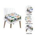 thumbnail image 3 of Asiento Elevador Para Mesa De Comedor, Asiento Elevador Desmontable Lavable Para Niños Con Hebillas De Seguridad, Cojín Elevador Portátil De Esponja Con Fondo Antideslizante, 3 of 7