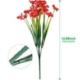 thumbnail image 5 of Morttic 6 Bundles Artificial Flowers Outdoor UV Resistant Fake Flowers No Fade Faux Plastic Plants Garden Home Wedding Farmhouse Decor(Red), 5 of 7