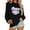 #086-Black, variant on Craaazy Womens Letter Graphic Print Sweatshirts Crew Neck Pullover Tops Long Sleeve Cute Shirts Trendy Clothes Womens Shirts