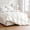 White/Extra Warmth, variant on Down Comforter  Size,Light Warmth Summer White Bedding Comforter with 8 Tabs,  Fabric Duvet Insert,RDS & Oeko-TEX, Box-, Machine Washable
