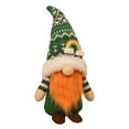 thumbnail image 2 of JeashCHAT St. Patrick's Day Holiday Gnome Green Hat Plush Doll Decorations Irish Shamrocks Clover Gnomes Ornaments Gifts for Men/Women, 2 of 9