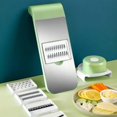 thumbnail image 2 of LANFENG Multifunctional Vegetable Cutter, Portable Mandoline Slicer for Kitchen, Adjustable Vegetable Cutter with Stainless Steel Blades, 2 of 7