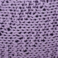 thumbnail image 3 of Soft and Stylish - Lavender knitted pouf for home decoration, 3 of 3