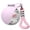 Pink with floral pat, variant on Rover and Oak Dog Water Bottle, 2in1 Portable Dog Water Bottle,10oz Stainless Steel Travel Dog Water with Silicone Bowl,no-Spill Leak-Proof Design