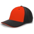 thumbnail image 2 of Pacific Headwear M2 Performance Contrast Flexfit Cap 398F Orange/Black/Black Xs, 2 of 2
