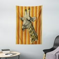 thumbnail image 1 of Giraffe Tapestry, Sketch Style Image Portrait of Hipster African Animal Zoo Safari Wildlife Themed, Wall Hanging for Bedroom Living Room Dorm Decor, 40W X 60L Inches, Multicolor, by Ambesonne, 1 of 2