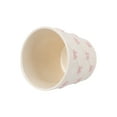 thumbnail image 3 of Mainstays 6.25" x 6.25" x 6" Round Cream and Pink Ceramic Bow Planter, 3 of 9