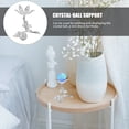 thumbnail image 3 of Crystal Ball Base Metal Rose Flower Shaped Crystal Ball Display Base Sphere Holder, 3 of 8
