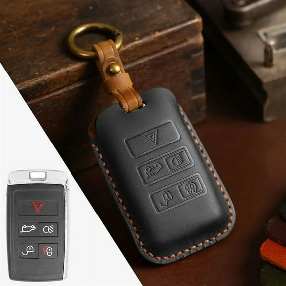 Car Key Case Holder Keychain For Land Rover Range Rover Discovery 5 Sport 2018 2019 For Jaguar XEL E-PACE 2019 Accessories