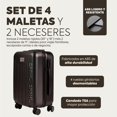 thumbnail image 2 of Set de 4 Maletas de Viaje Rígidas 20 y 18 Pulgadas con 2 Neceseres de 11 Pulgadas Equipaje Ligero con Ruedas 360 y Candado TSA Seraphiel, 2 of 6