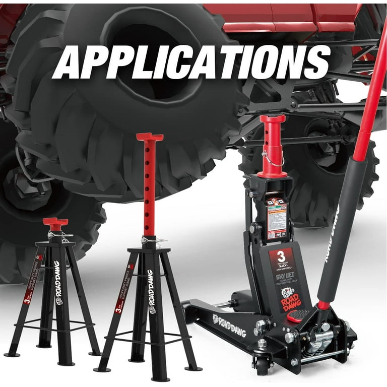 ROAD DAWG 3 Ton Hydraulic Low and High Profile Professional Garage