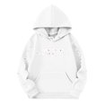 thumbnail image 4 of Moonsky Sudadera con capucha y cordón HUNTRX, estampado de grupo de chicas coreanas, jersey corto, suave y cómodo, top de manga larga para primavera y otoño.,Blanco,160, 4 of 4