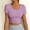 Purple, variant on Women Crop Workout Tops Short Sleeve Basic Y2K Going Out Crew Neck Running Athletic Top for Hiking Summer Fitted Yoga T Shirts,XXL,Pink