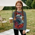 thumbnail image 5 of FUIALDOLG 2 Pack Boys Kids Tee Shirt Long Sleeve Fire Wolf Art Lightweight Loose Crewneck Basic T-Shirt Top for Toddlers Youth(Age 7-8), 5 of 6