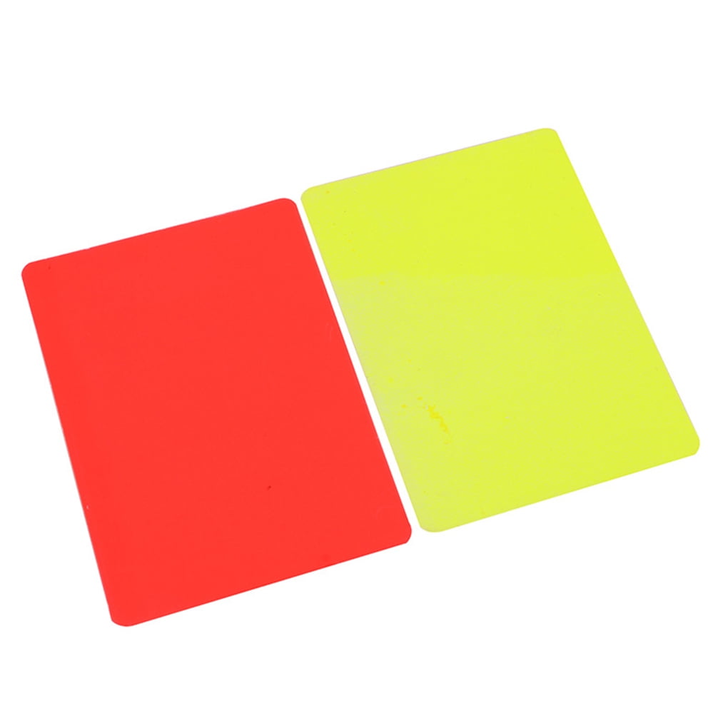 Kit Arbitre Complet – 4 Sifflets Avec Lanières, 1 Carton Jaune Et 1 Rouge – Pour Foot, Basket Et Entraînement