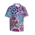 thumbnail image 2 of Kll Men'S Hawaiian Shirt Short Sleeve Button Down Beach Shirts-Cute Nautical, 2 of 8