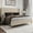 Brown, variant on PLAUIN Queen Bed Frame with 51.2" Wingback Headboard,Linen Upholstered,No Box Spring Needed,Brown