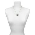 thumbnail image 3 of Delight Jewelry Silvertone Large Celtic Cross Miracles Ring Charm Necklace, 18", 3 of 4