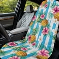 thumbnail image 2 of XYZCANDO Pineapple Car Seat Cover Towel Florals Cars Seats Cover Protector Front Seats Anti-Slip Car Sport Towel Seat Cushion with Storage Bag Universal Fit for Cars SUV Sedans, 2 of 7